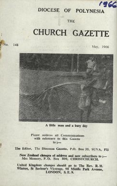 Church Gazette, Polynesia: May 1966