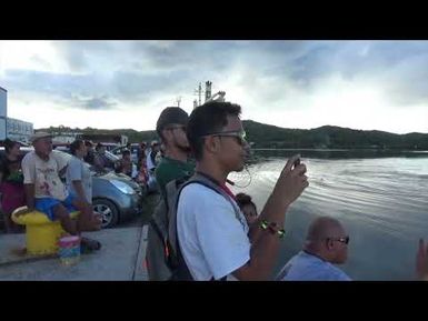 The MV Hapilmohol 2's departure from Yap, 2019