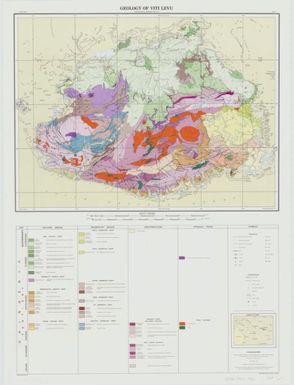 Geology of Viti Levu, Fiji / geology compiled by P. Rodda ... and R. B. Band ; drawn by R. Narayan ; topography from Directorate of Overseas Surveys