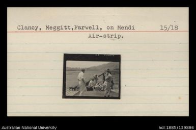 Clancy, Meggitt, farewell on Mendi air-strip