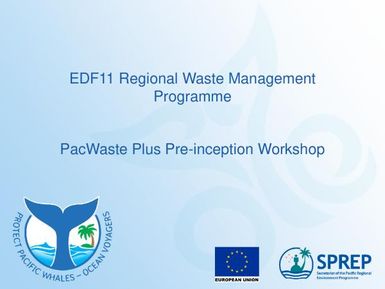 PacWaste Plus Pre-inception Workshop