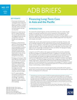 Financing Long-Term Care in Asia and the Pacific