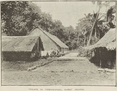 Village in Ureparapara, Banks' Islands