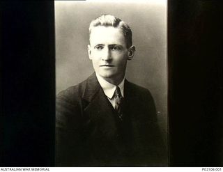 Dunfermline, Scotland. 1930. Studio portrait of 256323 Pilot Officer (PO) Cecil Eric Spencer RAAF (in civilian dress) while he was attached to the RAF station. Spencer subsequently served as a ..