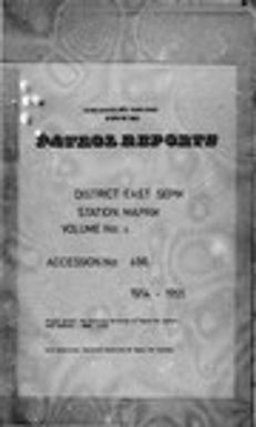 Patrol Reports. East Sepik District, Maprik, 1954 - 1956