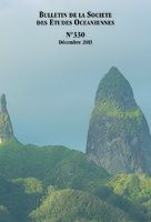 Bulletin de la Société des Études Océaniennes numéro 330