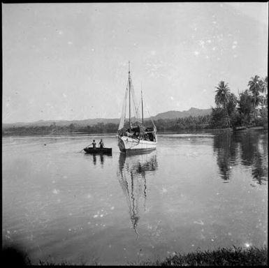 Plantation owner E.J. Wauchope's schooner Balangot, Ramu River, New Guinea, 1935, 2 / Sarah Chinnery