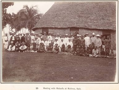 The New Zealand Parliamentary party at Mulinu'u, Samoa, 1903