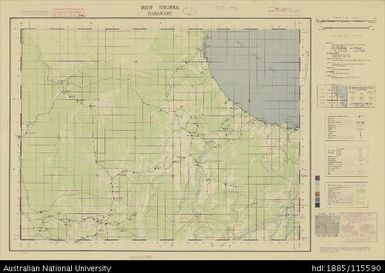 Papua New Guinea, Southern New Guinea, Danawatu, 1 Inch series, Sheet 1686, 1945, 1:63 360