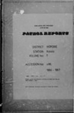 Patrol Reports. Morobe District, Kalalo, 1966 - 1967