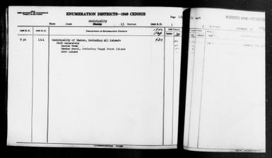 1940 Census Enumeration District Descriptions - Guam - Umatac County - ED 13-1