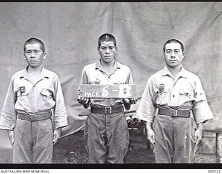RABAUL, NEW BRITAIN, 1946-02-05. IDENTIFICATION PHOTOGRAPH OF SUSPECTED JAPANESE WAR CRIMINALS