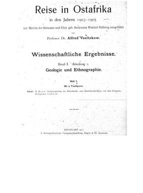 ["Gesteinproben der Witu-Inseln, vom Zanzibar-Archipel, von den Comorem, Madagaskar, Ceylon etc. ([Reprod.]) / von Prof. Dr. Max Bauer,..."]