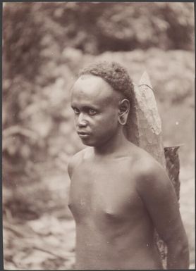 A young man from the village of Ahia on Ulawa Island, Solomon Islands, 1906 / J.W. Beattie