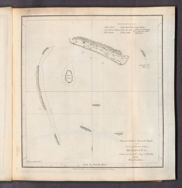 Plan of Kings Island Road, and View of Kings Town, Maldives