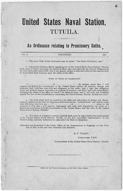 An Ordinance relating to Promissory Oaths, Order No. 6, The Oaths Ordinance, 1900