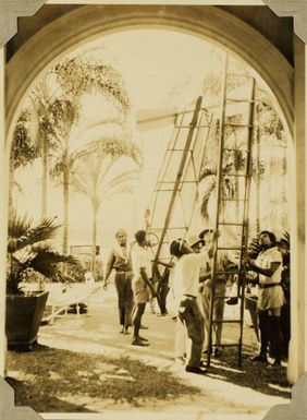 Entrance to the Grand Pacific Hotel, Suva, 1928