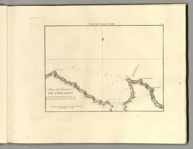 Plano del fondeadero de Corsarios.