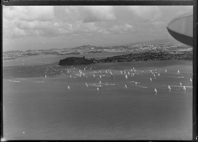 Yachts in Waitemata Harbour, Auckland, which are racing to Suva, Fiji