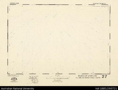 Papua New Guinea, Aropa SW, Survey Index 27, 1:50 000, 1971