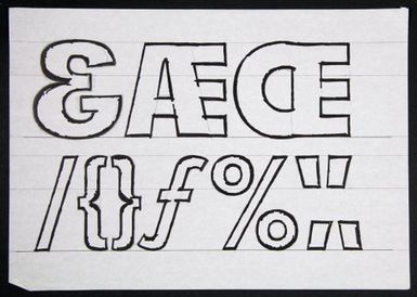 Churchward Type Ultrabold 2002 Sketch