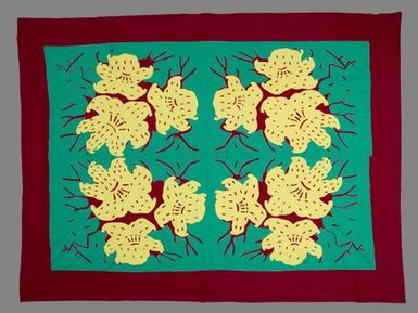 Tivaevae manu (appliqué quilt)