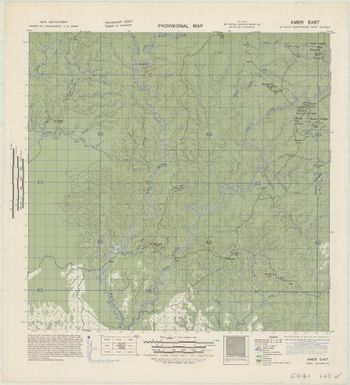 Provisional map, northeast New Guinea: Amer East (Sheet Amer East)