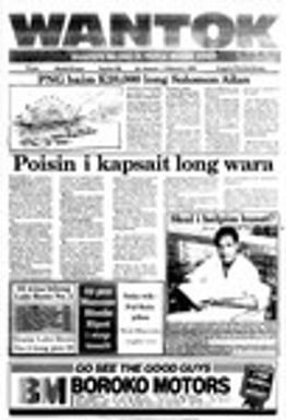 Wantok Niuspepa--Issue No. 0760 (January 26, 1989)