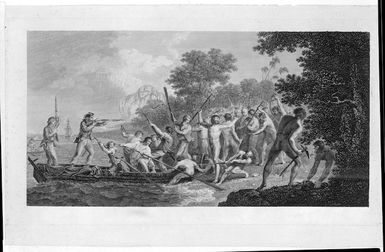 Hodges, William, :The landing at Erramanga, one of the New Hebrides. London, 1777.