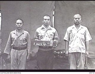 RABAUL, NEW BRITAIN, 1946-02-05. IDENTIFICATION PHOTOGRAPH OF SUSPECTED JAPANESE WAR CRIMINALS