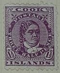 Stamp: Cook Islands One and a Half Pence