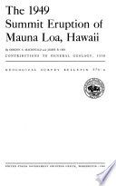 The 1949 summit eruption of Mauna Loa, Hawaii