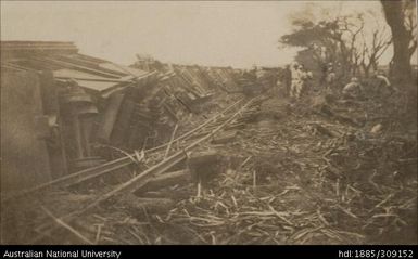 Passenger Train and damaged rail line