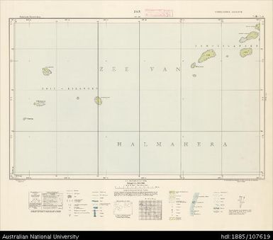 Indonesia, Western New Guinea, Jar, Series: Nederlands-Nieuw-Guinea, Sheet 7-B & 7-A, 1958, 1:100 000