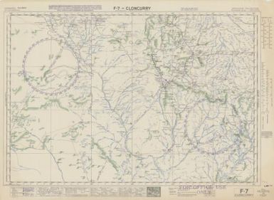 Australian aeronautical map: Cloncurry (Sheet F7)