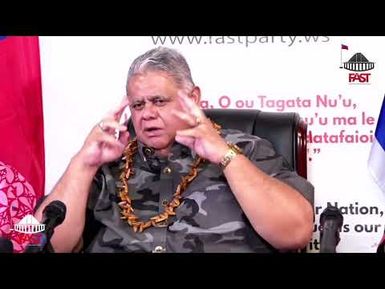 Ta'ita'i 'o le FAST Hon. La’auli Polata’ivao Schmidt ma Tusitala (17 April 2025)