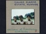 Children of plantation workers, Mamba Rubber Estate, Kokoda