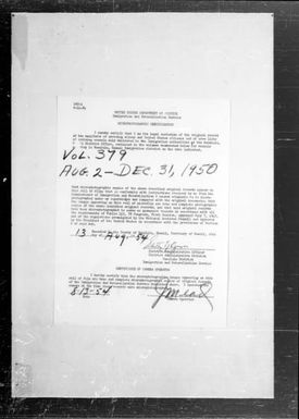 Volume 379: August 2, 1950 – December 31, 1950