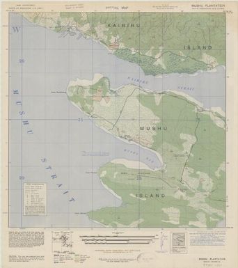 Special map, northeast New Guinea (Mushu Plantation , front)