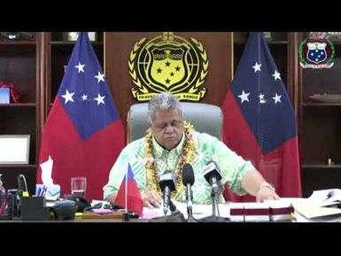 Feiloa'iga 'a le Palemia Hon. La'aulialemalietoa Polata'ivao Fosi Schmidt & Media - 19 DEC 2025