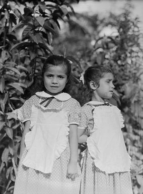 [Portrait of two girls]