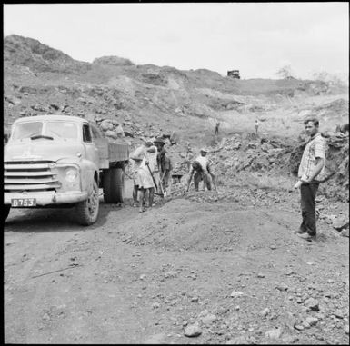 Workers at a mining site, Fiji, 1966 / Michael Terry