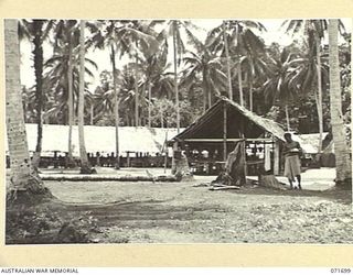 LAE, NEW GUINEA. 1944-03-25. THE AUSTRALIAN NEW GUINEA ADMINISTRATIVE UNIT HOSPITAL AT LAE SHOWING A PORTION OF THE WARDS