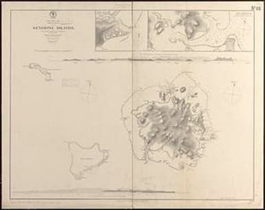 North Pacific Ocean, Caroline Islands, Seniavine Islands from French, Russian and U.S. surveys, corrected to 1873