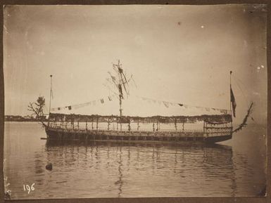 Á decorated Samoan canoe. From the album: Samoa