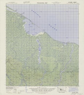 Provisional map, northeast New Guinea: Aitape West (Sheet Aitape West)