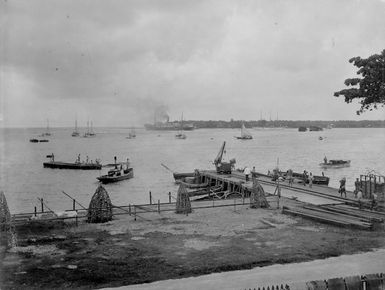 Apia wharf and harbour, Samoa