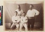 Portrait of missionaries, Lawes, Chalmers, Savage and Sharpe, Papua New Guinea, 1885