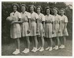 Group portrait, Rockhampton Girls' Grammar School, Rockhampton, Queensland, 1948