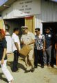 Federated States of Micronesia, people in security line at Yap Island airport